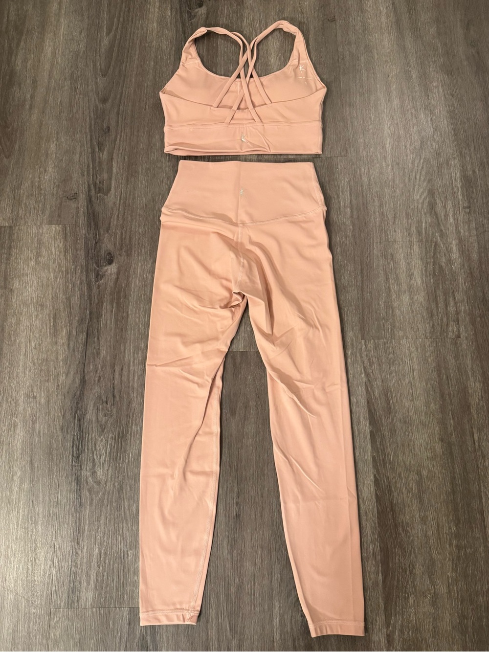 Dusty Pink Athletic Set - Sports Bra & Leggings - Picture 3 of 4
